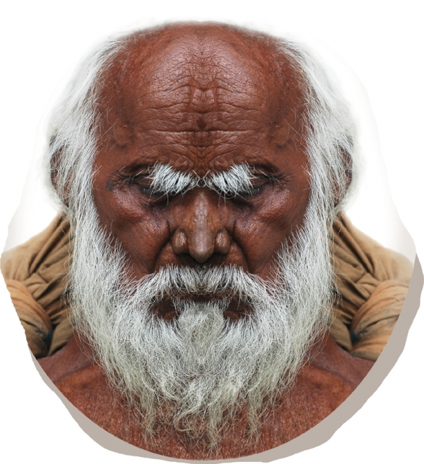 Creation of Portrait of the Guru: Step 3